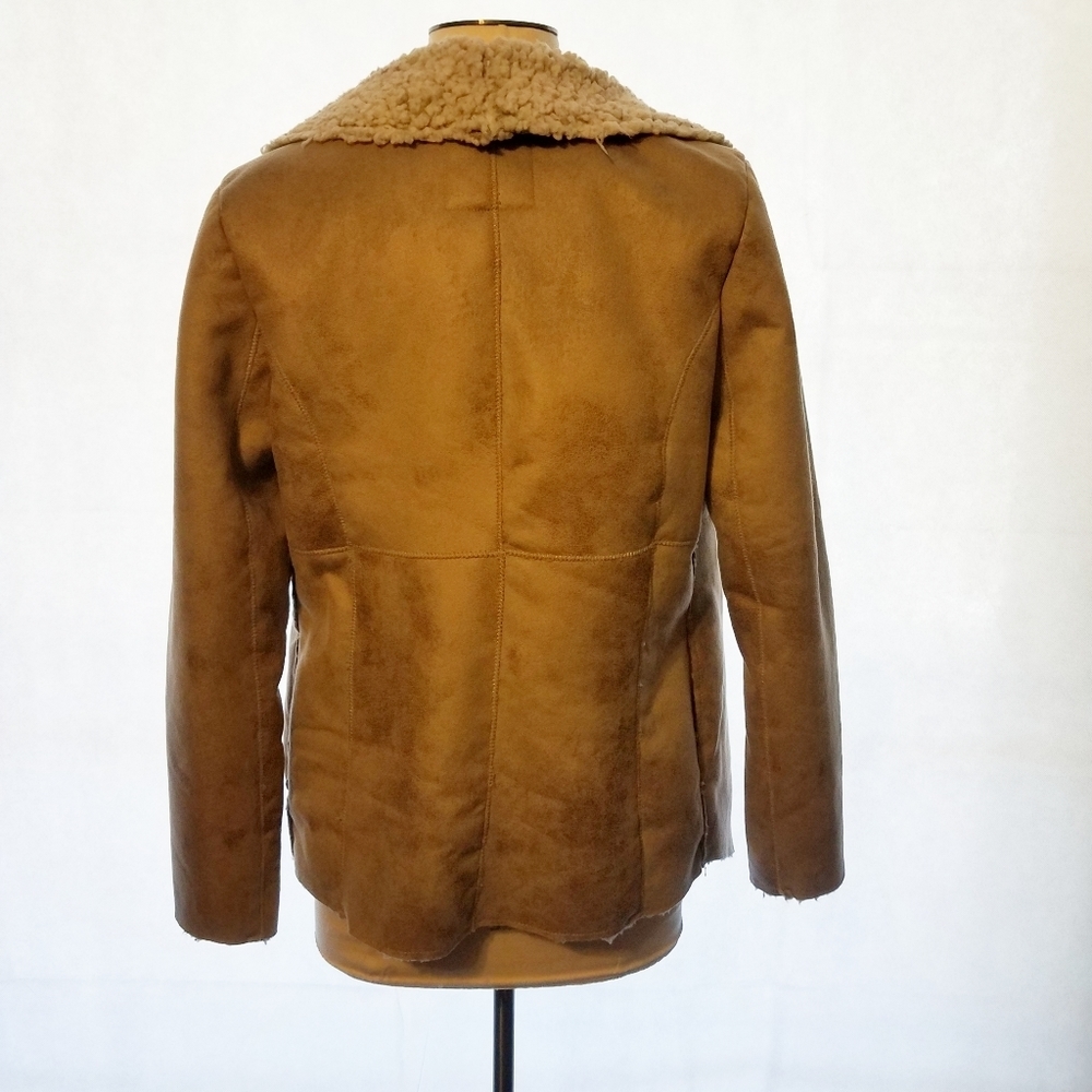 Nwt Shearling Coat Jacket Sz Small - image 2